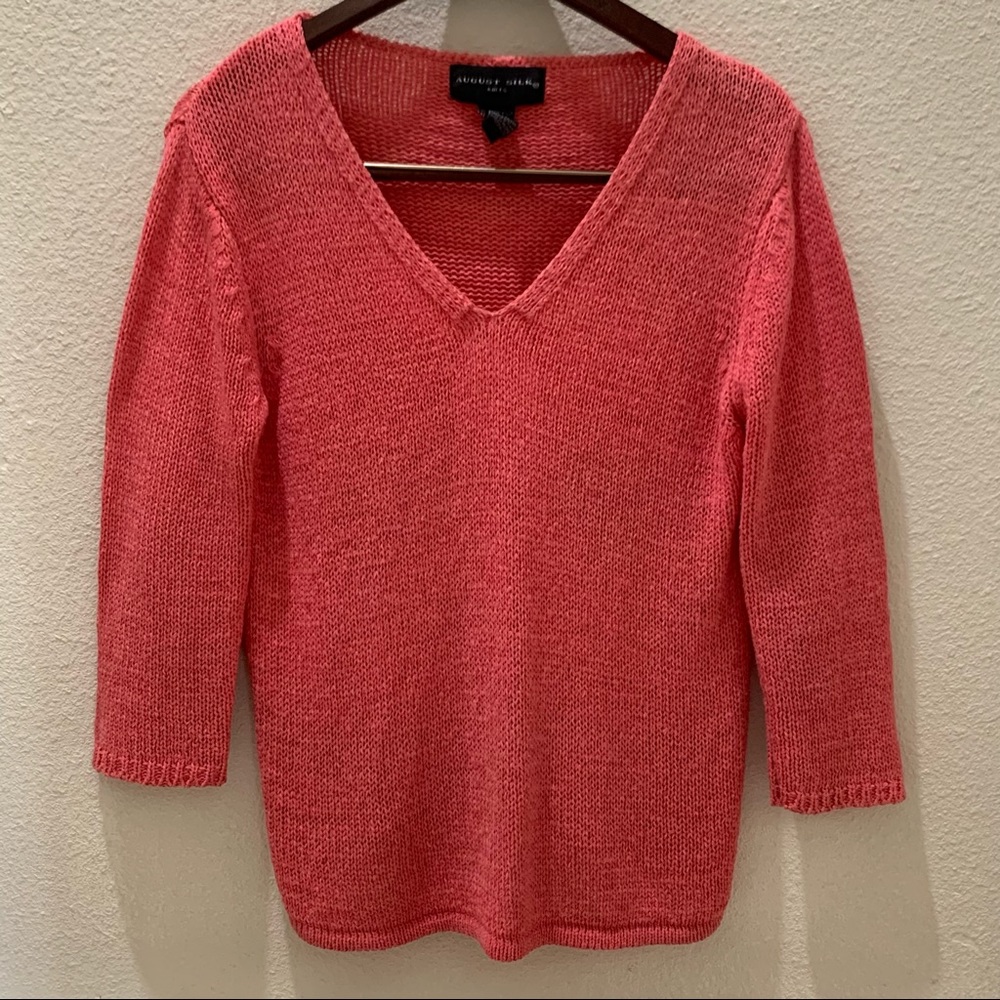 Coral knit sweater by August Silk